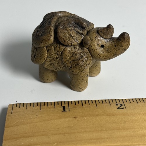 Miniature Resin Clay Rhinoceros Figurine Rhino