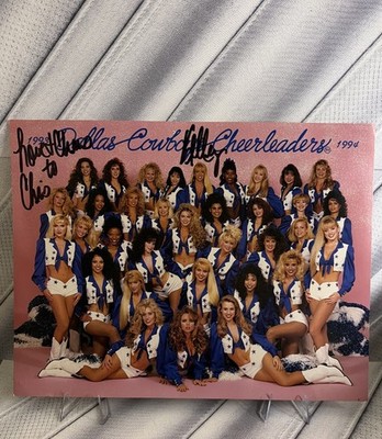 Vintage 1994 Dallas Cowboys Cheerleaders Signed Photo (to Chris Personalization)