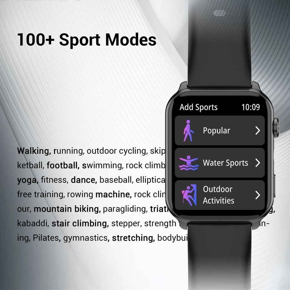 Smart Watch Women Men (Make/Answer Calls) Fitness Tracker for iPhone/ Android UK - Image 3 of 4