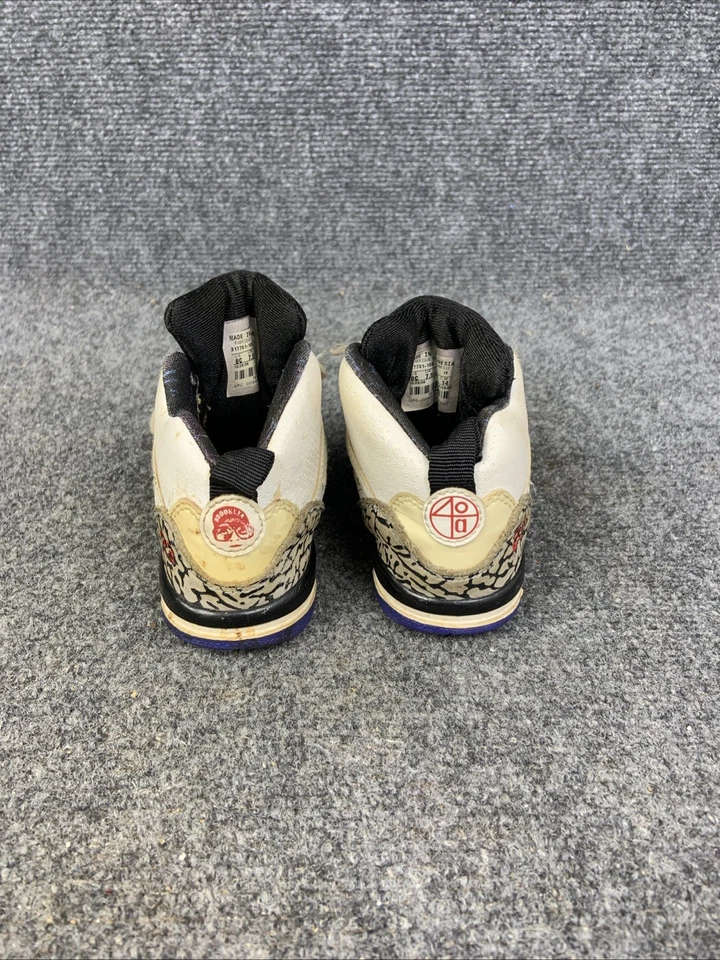 Zapatos para niños pequeños Nike Air Jordan talla 8c 317701-102 Spizikes Foto 3 de 4