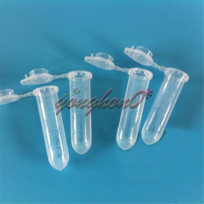 100pcs Micro   Vial Clear Plastic Vials Container Snap 2ml New #pq