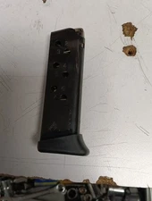 Mecgar MGWPPKFRB Walther PPK 380 Magazine 6 Round Finger Rest Blue