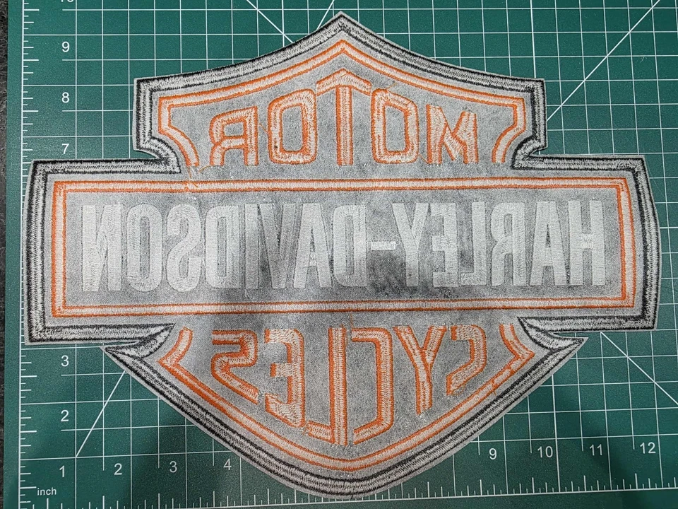 Harley Davidson Motorcycles  12" Iron /Sew On Embroidered Patch Large - Image 2 of 3