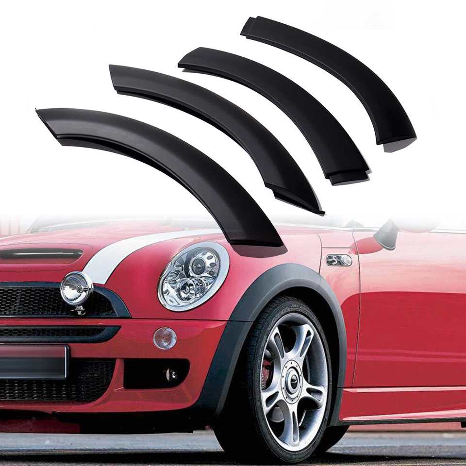 4PCS For 2002-2008 Mini Cooper Front LH & RH Wheel Arch Fender Flares Hood Trim - Imagem 4 de 4