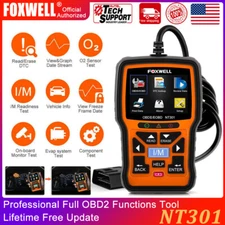 Foxwell NT301 OBD2 Engine Check Diagnostic Code Reader Universal Car Scan Tool