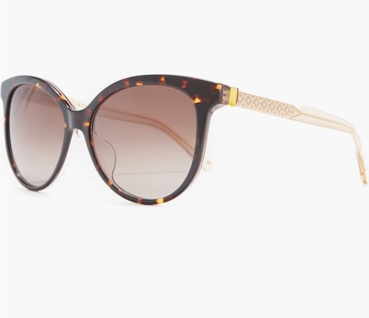 Kate Spade Kinsley 55mm Cat EyeSunglasses in Dark Havana 
