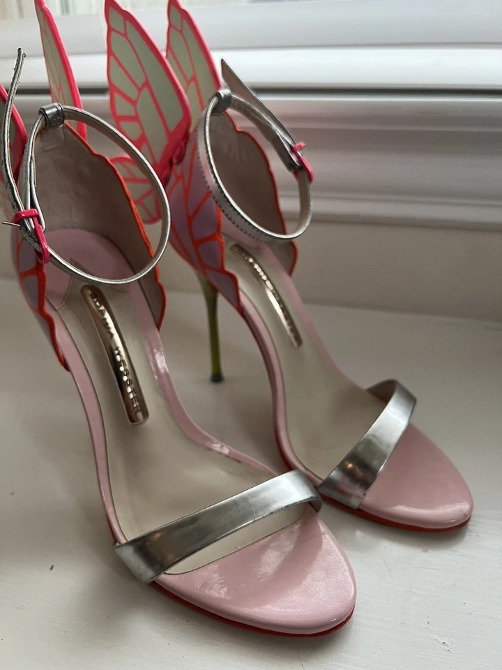 SOPHIA WEBSTER 女士 CHIARA 蝴蝶多色高跟鞋凉鞋 35 — 第 2/4 张图片