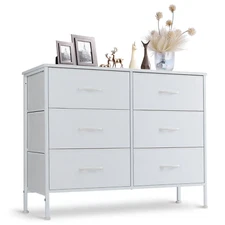 FABRIC DRESSERS Chest of Drawers Clothing Storage Cabinet Multiple Sizes