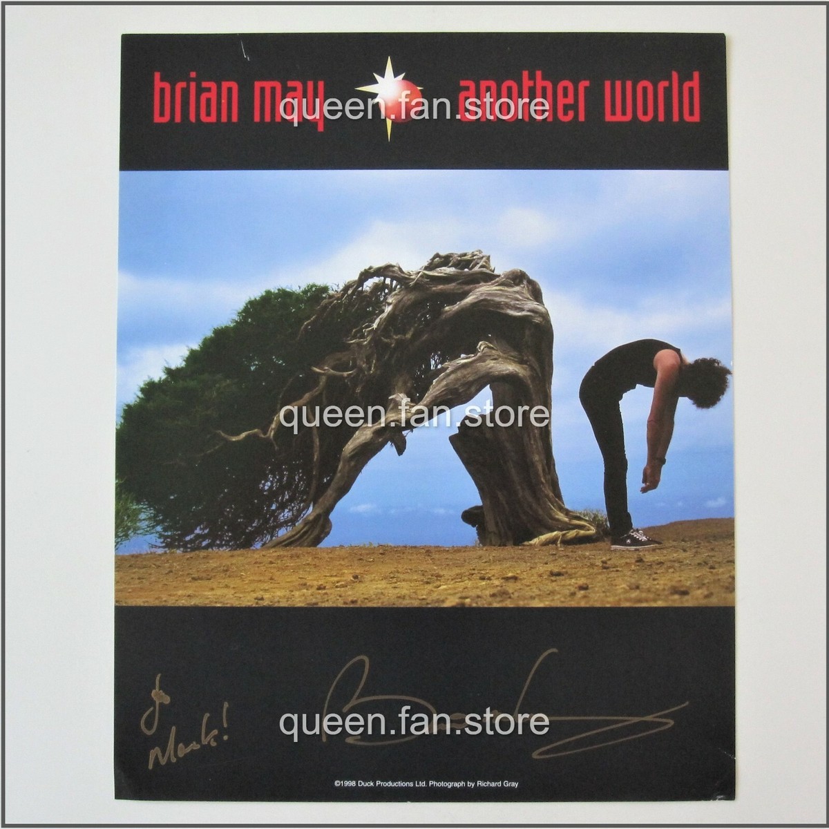 Brian May - Hand Signed 'Another World' Autograph 1998 Promo Mini