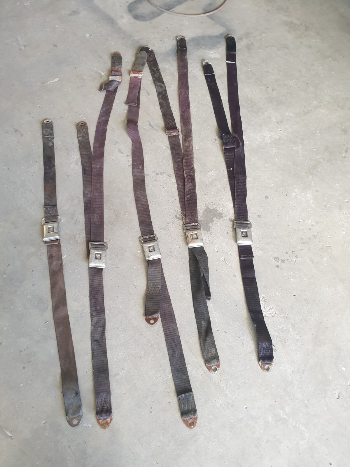 HOLDEN SEAT BELTS LAP SASH SET OF 5 HQ HK HT HG EH EJ HD HR FE FC FB EK