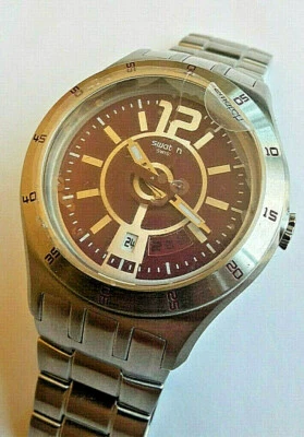 SWATCH+IRONY NEW BIG+YTS405G IN A BURGUNDY MODE+NEU/NEW - Bild 1 von 3