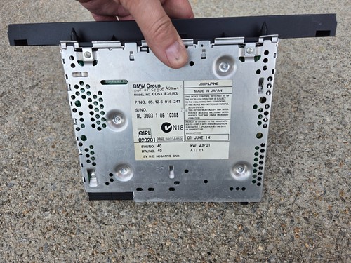 BMW E39 01-03 525i 530i 540i E53 00-06 X5 Business Reproductor de CD53 Radio FABRICANTE DE EQUIPOS ORIGINALES - Imagen 3 de 4