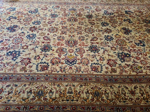 KöniglicherHandgeknüpfter Perser Teppich Keshan Orientteppich 410x260cm - Bild 15 von 24
