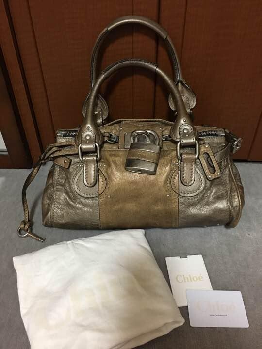 Chloe Paddington padlock bicolor bronze 13.3 inch | eBay