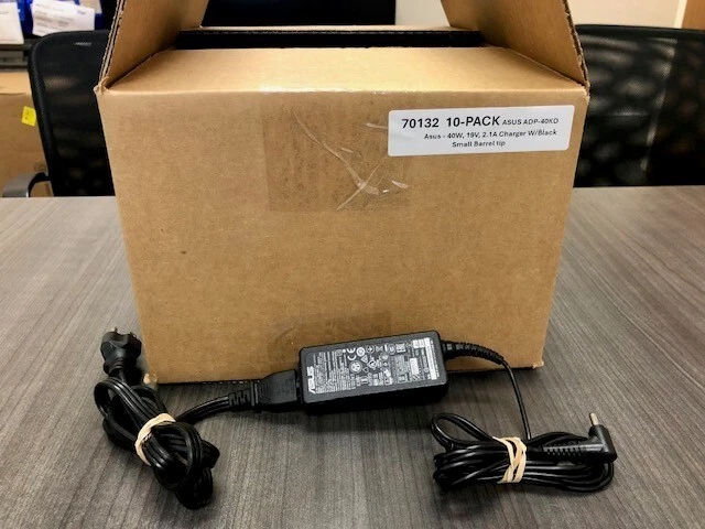 Lot of 10 Original Asus 40W AC Adapter Charger 19V 2.1A ADP-40KD. Sm. Barrel Tip - Image 2 of 2