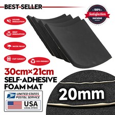 4 Sheets Adhesive Neoprene Rubber Sheet Sponge Foam Pad for Craft 20mm Thickness
