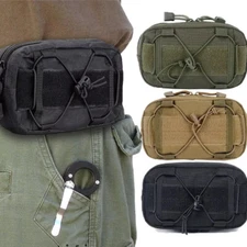 Tactical Molle Horizontal Admin Pouch Multi-Purpose EDC Utility Orgaznier Bag