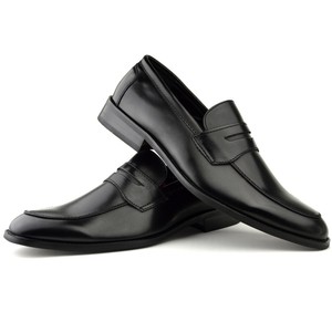 mens black leather school shoes