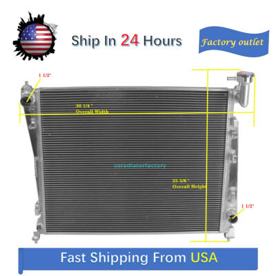 3Rows All Aluminum Radiator Fit For Dodge 2011-2019 Durango 3.6L 5.7L 6.4L AT