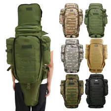 Tactical Rifle Bag Single Case 56L Carbine Range Gun Military Padded Backpack