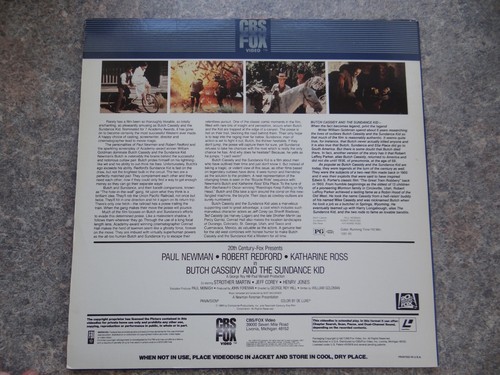 Zwei Banditen Butch Gassidy US Laser Disc LD Film Video CD Laserdisk Englisch - Bild 3 von 3