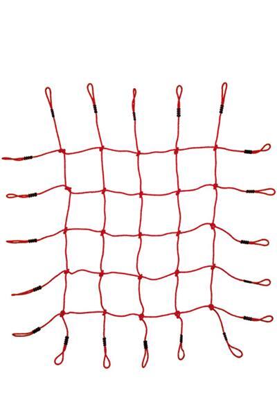 Kletternetz Belastbar Bis 20 Kg, Ca 170 X 170 Cm, Klettern, Kletterseil, Rot-image