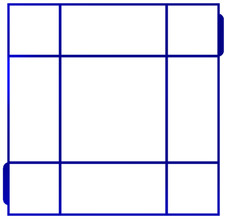 Concrete Mold with 9 Rectangular & Square Grids, Concrete Forms, Walkways