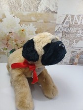 Yomiko Classics Pug Dog Plush Tan Black 13 inch Russ Stuffed Animal Russ
