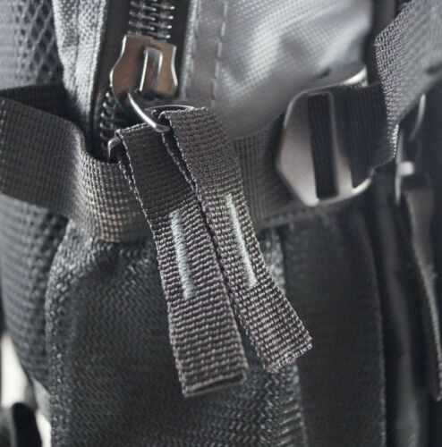 Rucksack Tagesrucksack Daypack Ranzen Schule Sport Reise Ausflug Brustgurt Grau - Bild 6 von 9