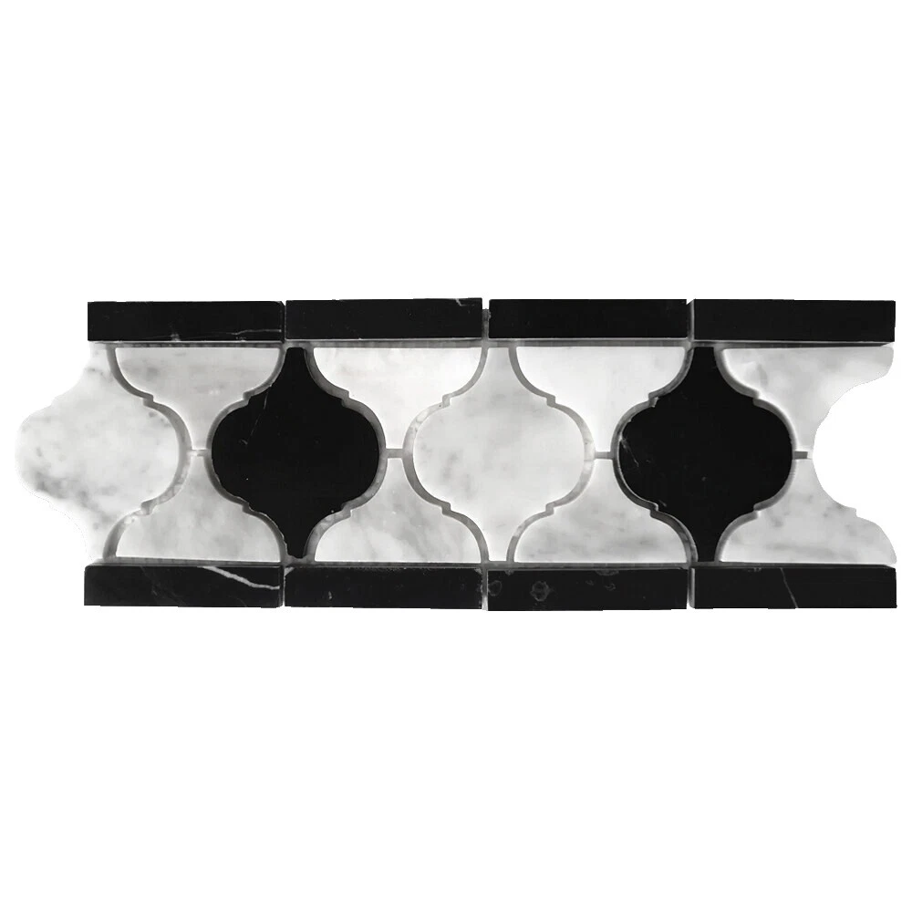 Marble Black Border Tiles Tiles