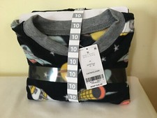 Carter's Kid Boys 1-Piece Astronaut Space Fleece Footie Pajamas Black sz 4 New