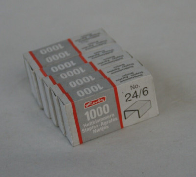 6000 Heftklammern 26/4 Herlitz für Hefter Tacker Klammern 6 mm
