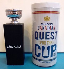 Molson Canadian 1893-1913 replica NHL stanley cup * MINI TROPHY with BOX hockey
