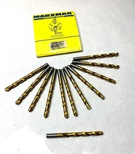 MARXMAN Twist Jobber Length Drill - 330G Tincoat JL DRL U - Qty. 12 - NEW