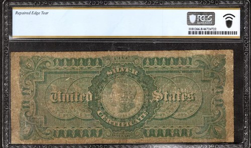 1886 $5 SILVER CERTIFICATE MORGAN BACK NOTE FR.265 PCGS VG 08 VERY GOOD (594) - Picture 2 of 2