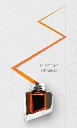 Caran d'Ache Chromatics Electric Orange Ink Bottle 8011.052 - Picture 2 of 2