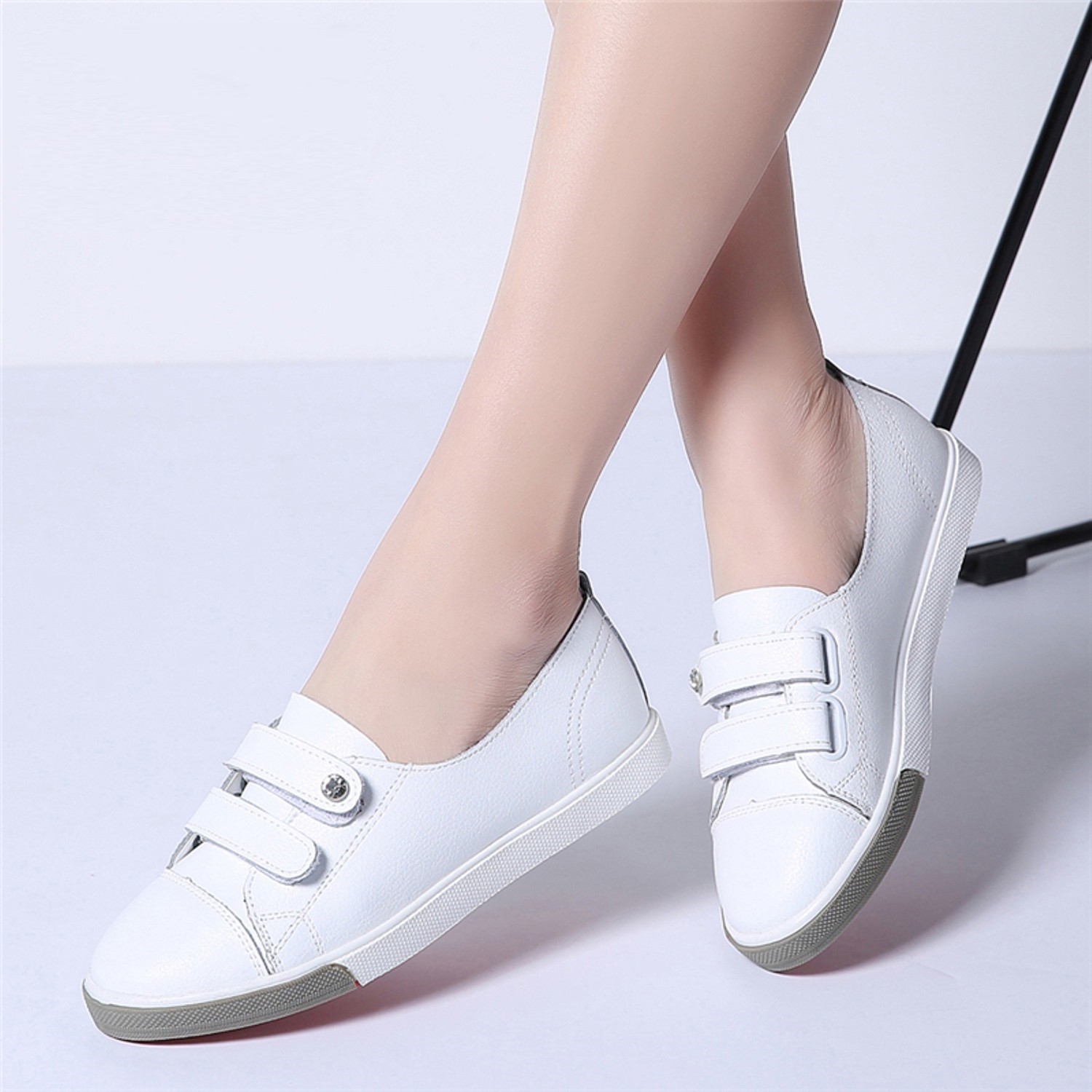 Flats ladies slip on on on ballet flats loafers leather shoes women casual boat shoes 14f675 Flats ladies slip on on on ballet flats loafers leather shoes women casual boat shoes 14f675
