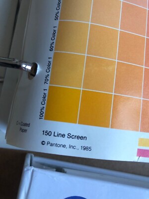 1985 Pantone library of color volume 1, 2, 4, 6 + color