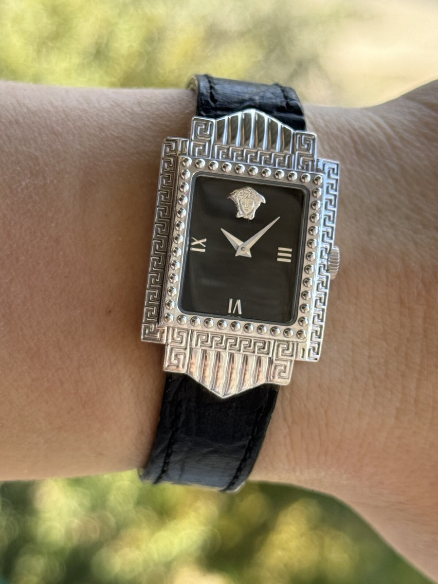 Gianni Versace Signature Watch Gold Plated G20 Lady Swiss