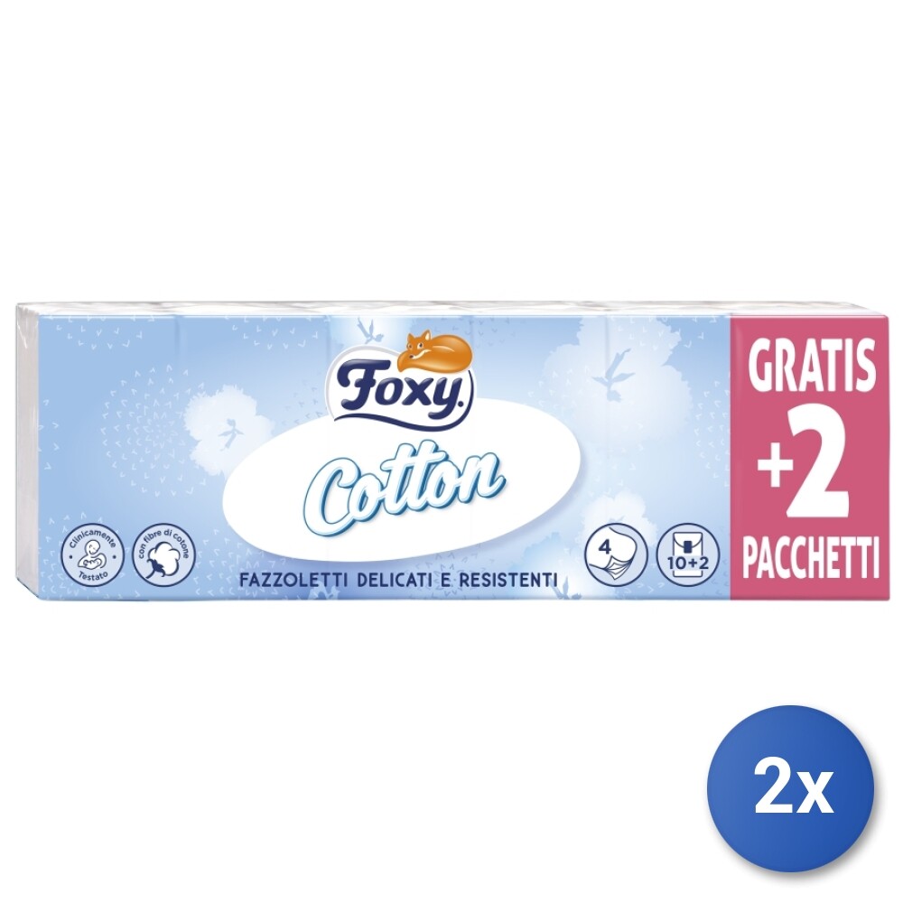 Fazzoletti Ipoallergenici FOXY - Confezione 15 Pacchi Da 12+3 Pezzi - Morbidi E Delicati - Foto 4