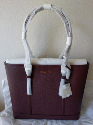 Michael Kors Jet Set Travel Small Saffiano Leather Top-Zip Tote Bag Handbag