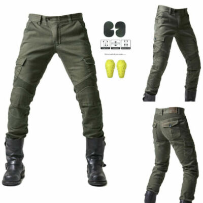 Pantaloni moto Uomo Jeans BLACK Rinforzi Protezioni Denim