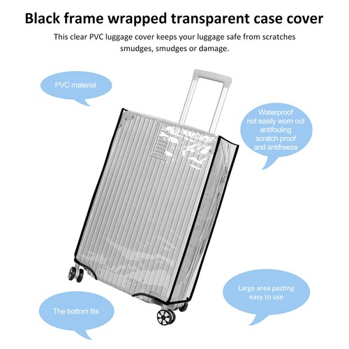 3Pcs Luggage Covers Waterproof PVC Luggage Protector Dustproof Clear pakeD - Picture 6 of 11