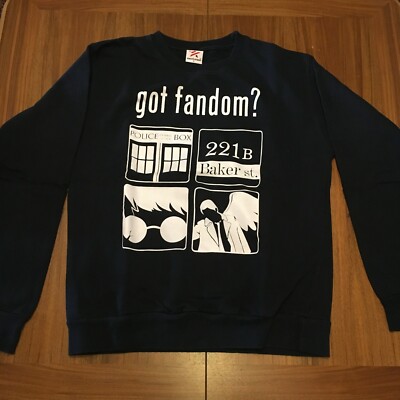 got fandom? (Doctor Who, Sherlock, Harry Potter, Spn) Pullover (Größe S)