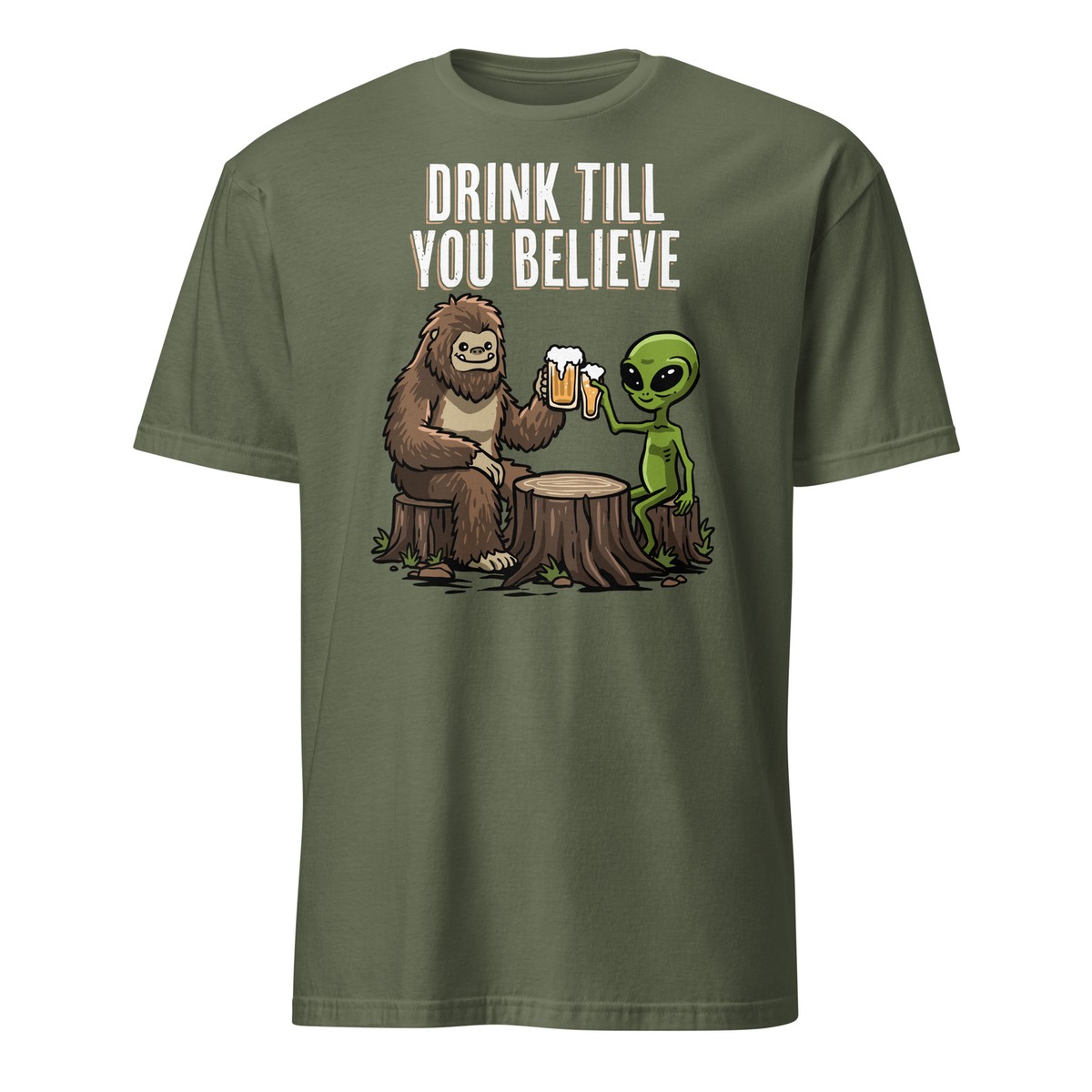 Bigfoot Ufo Aliens Shirt Believe Sasquatch Gift T-Shirt Bigfoot Ufo Aliens Shirt Believe Sasquatch Gift T-Shirt