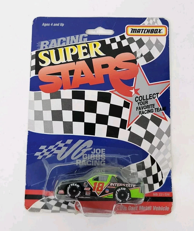 Matchbox Racing Super Stars Nascar Joe Gibbs #18 Racing Collectible New In Box - Image 2 of 3