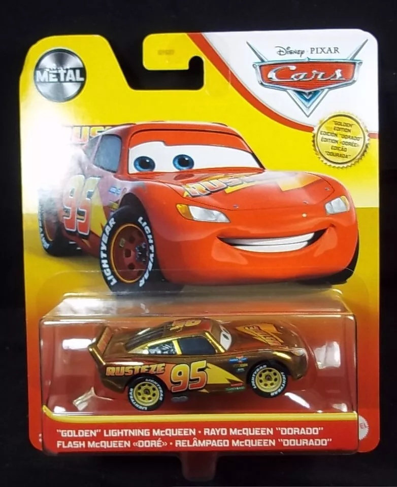 Disney Pixar The World of Cars Golden Lightning McQueen Golden Edition New  887961970890