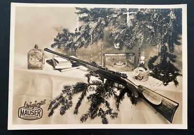 Mint Germany Advertising Picture Postcard Mauser Werke Gun Original