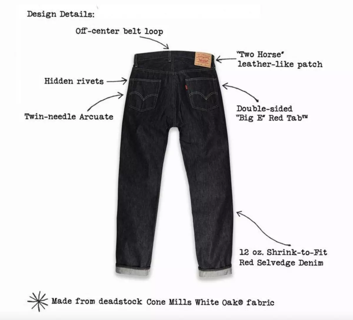 LIMITED EDITION LEVI'S® VINTAGE CLOTHING 1963 501® JEANS From tokyo 31 34