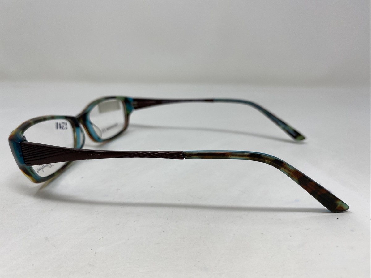 ?Genevieve Boutique Brown & Teal Attempt Eyeglasses w/Hardshell Case Genevieve Boutique Attempt Brown/Teal 52-15-130 Full Rim  main image 4